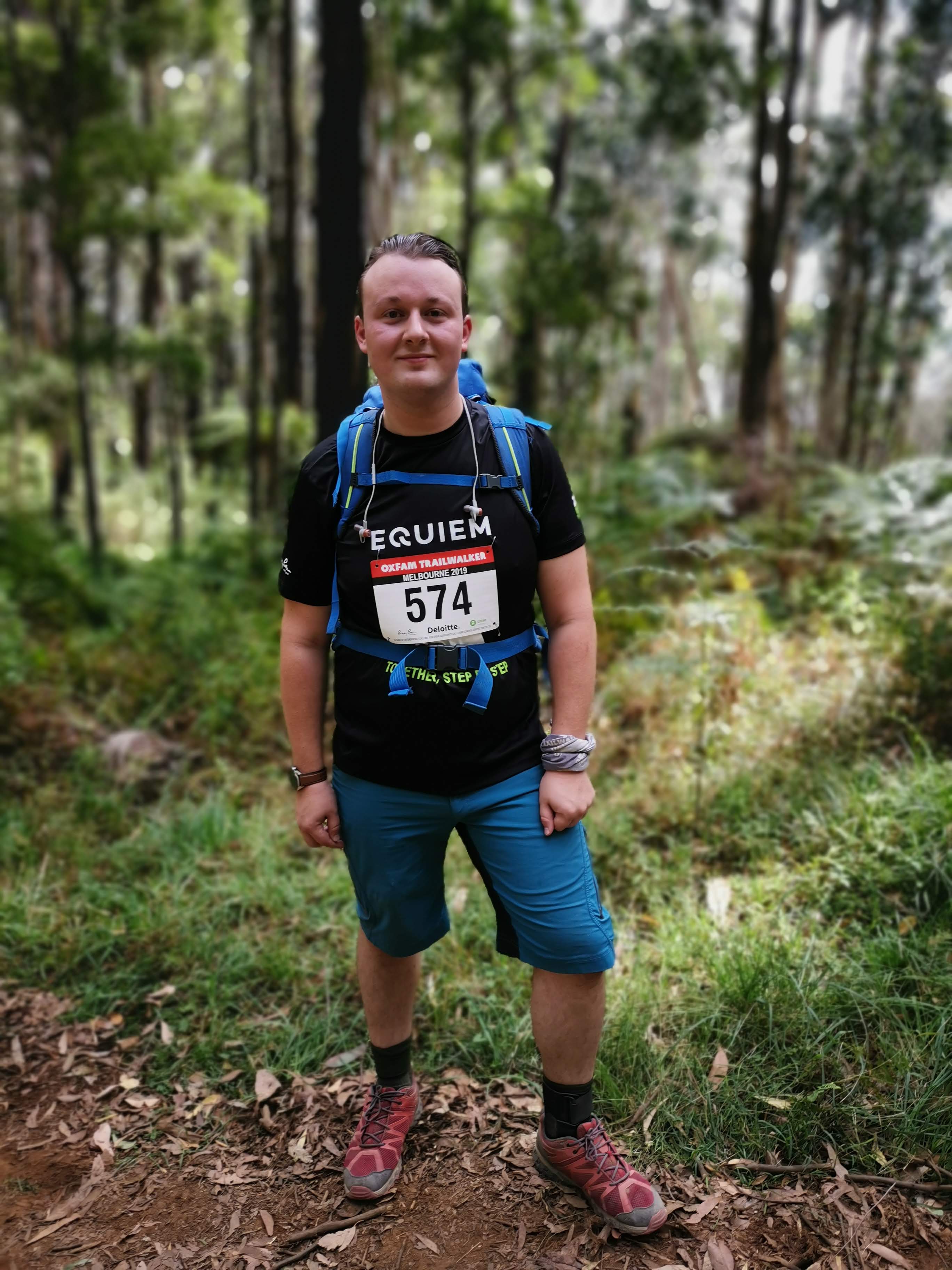 Alister on the Oxfam Trailwalker, Melbourne 2019